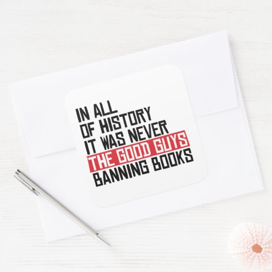 いい人が本を止めたことはなかった スクエアシール (封筒)