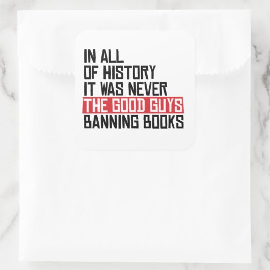 いい人が本を止めたことはなかった スクエアシール (バッグ)