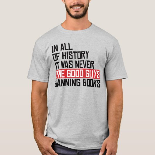 いい人が本を止めたことはなかった Tシャツ (正面)