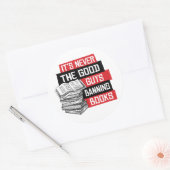 いい人が本を禁止するなんて決してない ラウンドシール (封筒)