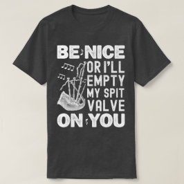 いい人でなければスパットバルブのバグパイプ好きな人を空にする Tシャツ
