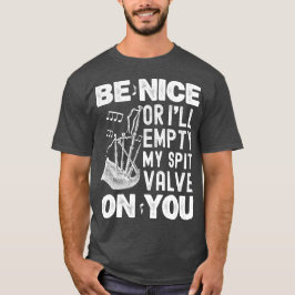 いい人でなければスパットバルブのバグパイプ好きな人を空にする Tシャツ