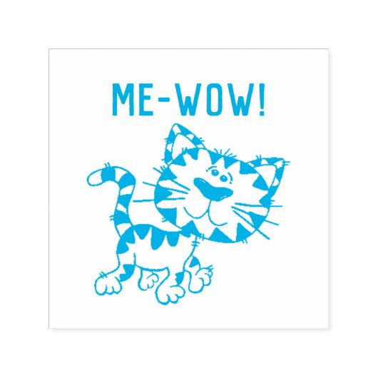 いい仕事先生キティ猫me-wow meow A 素晴らし+ セルフインキングスタンプ (デザイン)