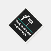 いい兆候ではないおもしろいノベルティパパ冗談 スタンダードカクテルナプキン (角)