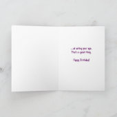 いい吸やり方です – おもしろい誕生日カード カード (内部)