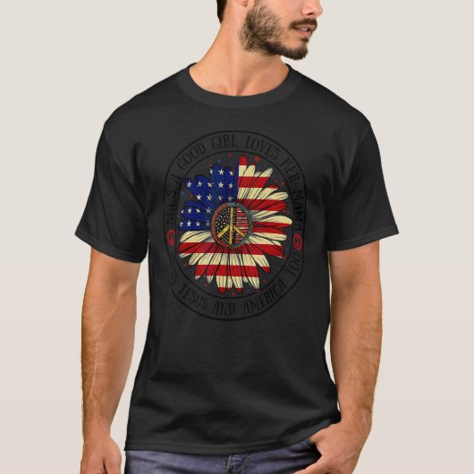 いい女の子でママが大好きイエスアメリ Tシャツ (正面)