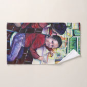 いい女の子はみんなアイスクリームを食べる バスタオルセット (ハンドタオル)