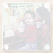 いい女の子は皆アイスクリームを食べる ガラスコースター (裏面)