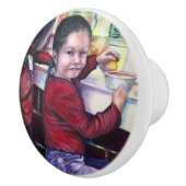 いい女の子は皆アイスクリームを食べる セラミックノブ (右)