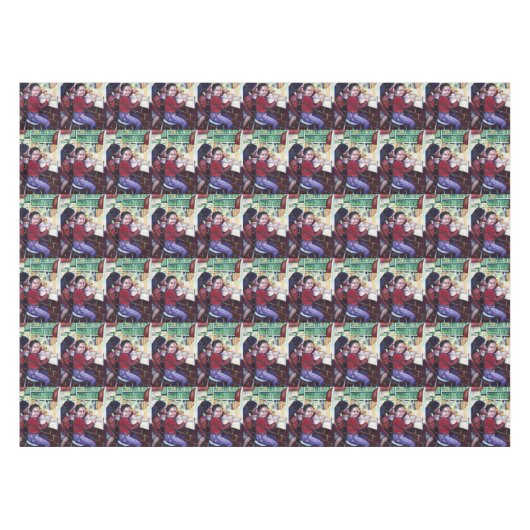 いい女の子は皆アイスクリームを食べる テーブルクロス (正面(横))