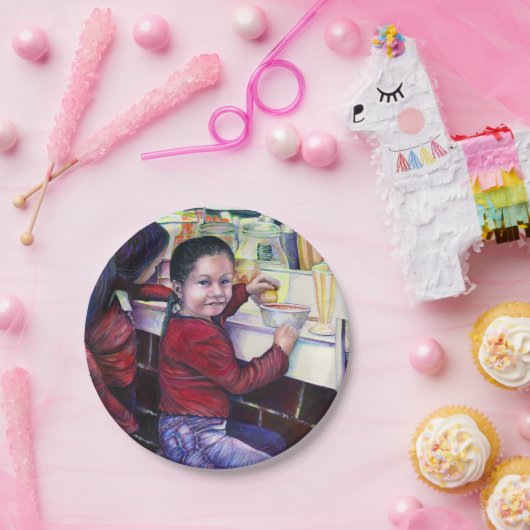 いい女の子は皆アイスクリームを食べる ペーパープレート (パーティー)