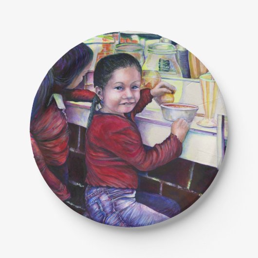 いい女の子は皆アイスクリームを食べる ペーパープレート (正面)
