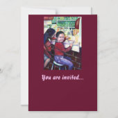 いい女の子は皆アイスクリームを食べる マグネット招待状 (正面)