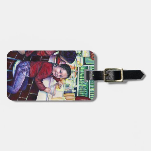 いい女の子は皆アイスクリームを食べる ラゲッジタグ (正面横)