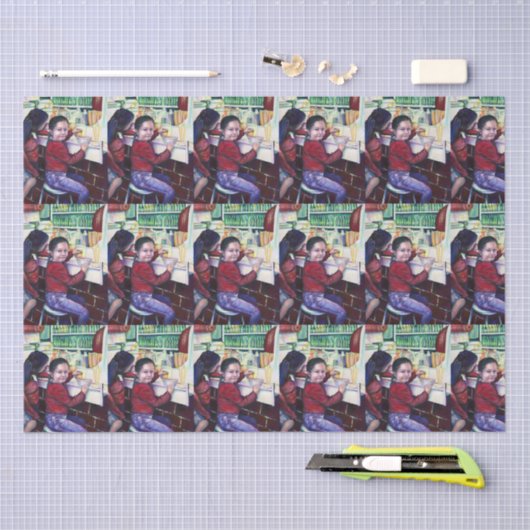 いい女の子は皆アイスクリームを食べる 薄葉紙 (クラフト)