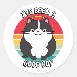 いい子だった – 太った猫 ラウンドシール