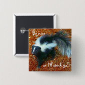 いい子でないと臭くなるぞ 缶バッジ (正面&裏面)