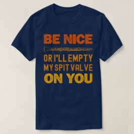 いい子でなければ唾の吐き出し口を空けてやる Tシャツ