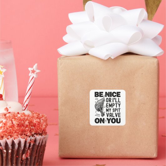 いい子でなければ唾を吐き出す スクエアシール (パーティー)