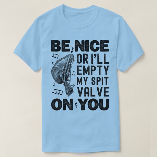 いい子でなければ唾を吐き出す Tシャツ (デザイン正面)