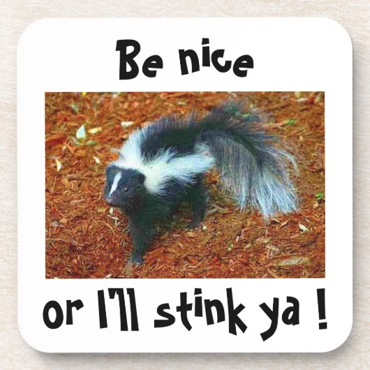 いい子でなければ臭いぞ コースター (正面)