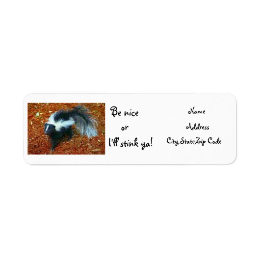 いい子でなければ臭いぞ！-住所 シール (正面)