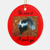 いい子でなければ臭いオーナメント セラミックオーナメント (左)