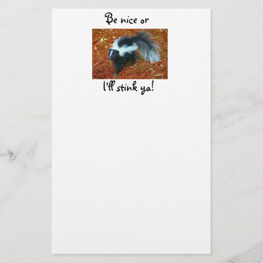 いい子でなければ臭い文房具 便箋 (正面)