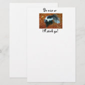 いい子でなければ臭い文房具 便箋 (正面/裏面)