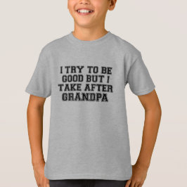いい子にしようとするけどおじいちゃん似Tシャツ Tシャツ