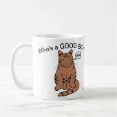 いい子は誰だ?ブラウンタビーキャットマグ コーヒーマグカップ (左)