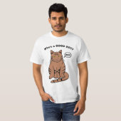 いい子は誰?おしゃべりタビー猫がかわいいTシャツ Tシャツ (正面フル)