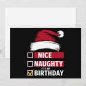 いい子 悪い子 私の誕生日 クリスマス リスト サンタ (正面/裏面)