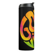 いい引用文。絞り染めサイケデリック超リアルフォント タンブラー (回転左)