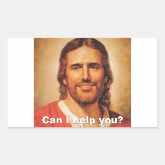 いい救済? 長方形シール (正面)