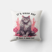 いい日だ – Cat Dayお祝い クッション (裏面)