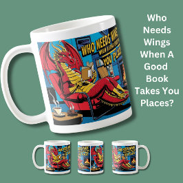 いい本を持って行ったら誰が翼が必要だ？ コーヒーマグカップ