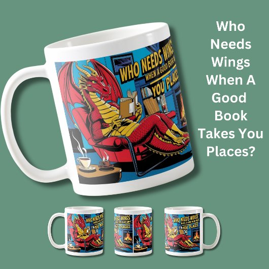 いい本を持って行ったら誰が翼が必要だ？ コーヒーマグカップ