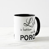 いい生活は玄関の方がいい |マグカップ マグカップ (正面右)