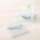 いい男のガラスのコースターが必要 ガラスコースター (アングル)