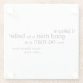 いい男のガラスのコースターが必要 ガラスコースター (裏面)