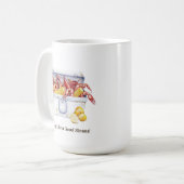「いい蒸気のマグだ コーヒーマグカップ (正面左)
