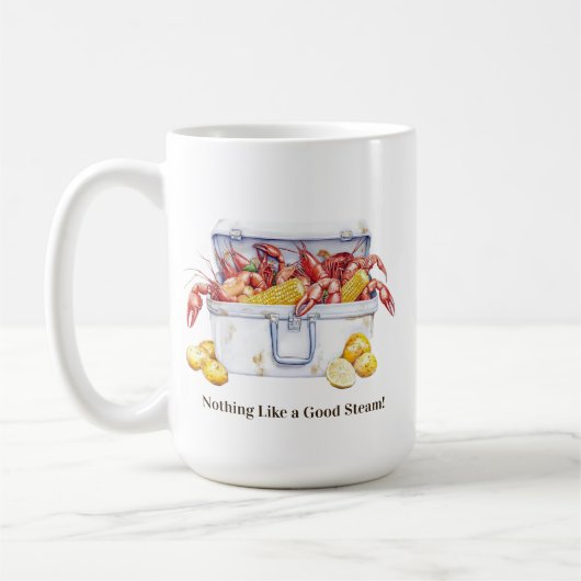 「いい蒸気のマグだ コーヒーマグカップ (左)