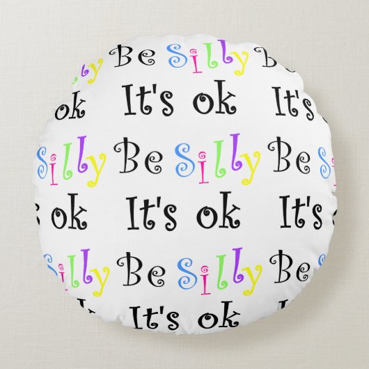 いい間抜けまくらになりなさい ラウンドクッション (正面)