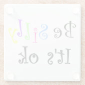 いい間抜けよ！ – ガラスのコースター ガラスコースター (裏面)