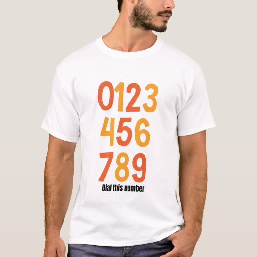 いい電話番号 Tシャツ (正面)