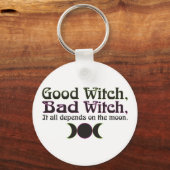 「いい魔女、悪い魔女…」 キーホルダー (正面)