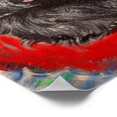 いかだの上の黒と白 ポスター (角)