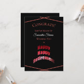 いかなる名義でも幸福な退職 カード (正面/裏面インサイチュ)