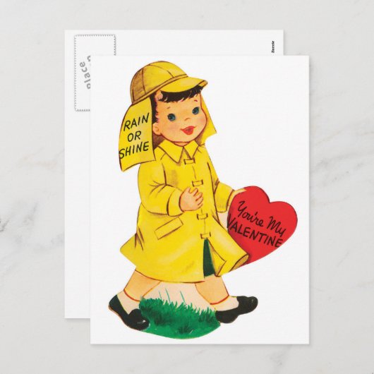 いかなる場合も|のバレンタイン|の郵便はがき シーズンポストカード (正面/裏面)